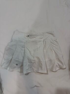 lululemon athletica White Circle Skirt with Back Zip Pocket